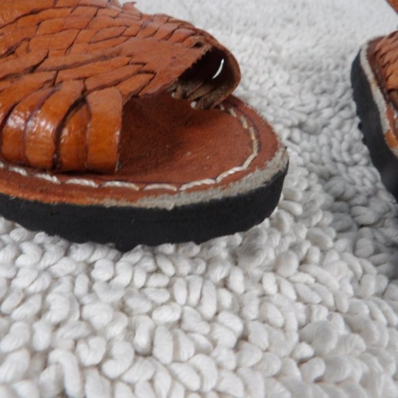 Unisex Leather Mexican Sandals Huaraches Size 14 MEX/ 7C USA - Picture 12 of 13